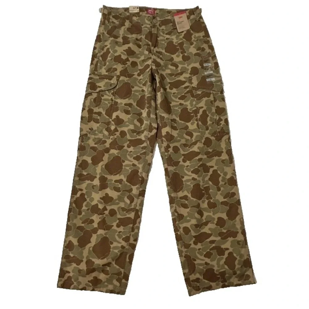 Levi's XX Cargo Baggy Pants Mens 31x32 Camo Utility Adjustable Waist Cotton NEW